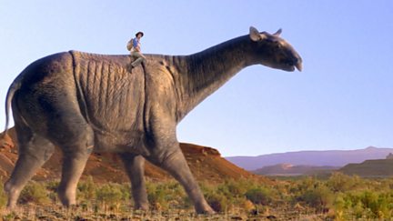 Paraceratherium and Footprint