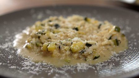 Courgette and lemon risotto