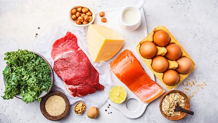 Red meat, poultry, fish and egg yolks contain haem iron, while sources of non-haem iron including kale and some nuts and seeds.