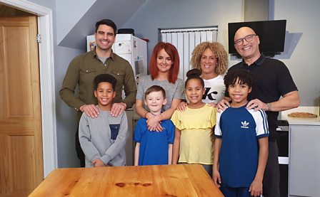 Two families who feature on episode two of Eat Well For Less, series seven