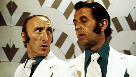 Llun o Ryan Davies a Ronnie Williams