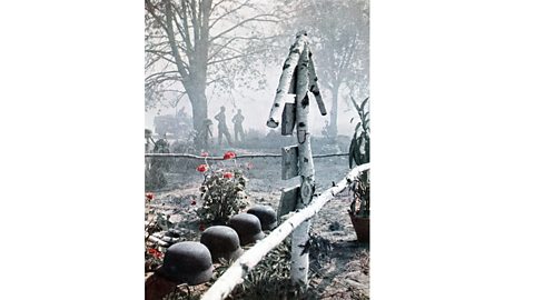 A cemetery for German soldiers (1942)