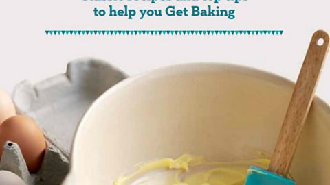 Page from brochure to encourage people to bake produced by tv Food and tv Children in Need.