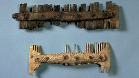 Two Anglo-Saxon combs made from bone