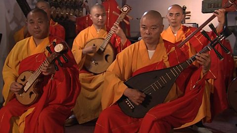 BBC Two - The Story of China - Buddhist Orchestra - Xiangguo Temple ...