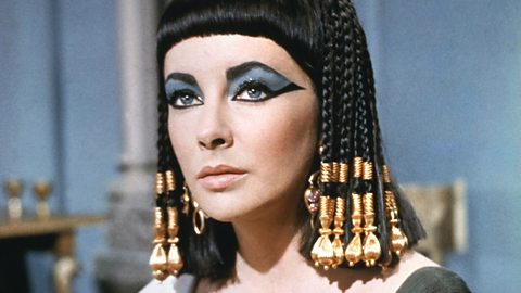 Elizabeth Taylor playing Cleopatra in 1963. 