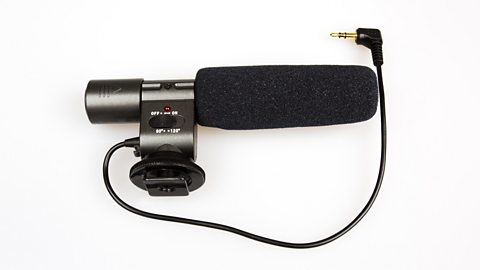 An external microphone for recording sound with a DSLR