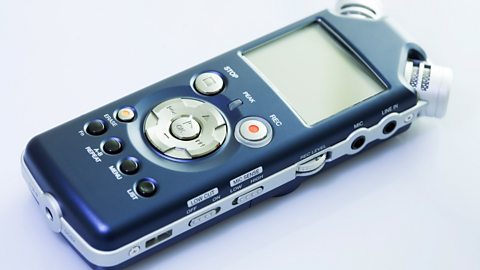 An external recorder used for recording sound seperately from the camera