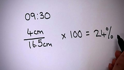 An image showing calculations which is working out the strength of the Sun