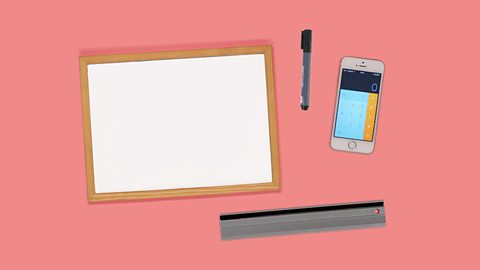 An image of a phone as a calculator, a whiteboard, a ruler and a pen