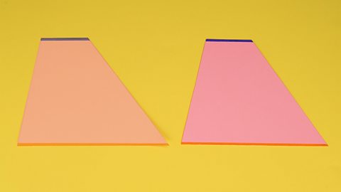 An image showing two identical trapeziums