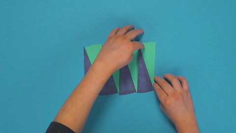 Triangles placed into rectangle