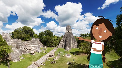 Jade showing you the ancient city of Tikal.