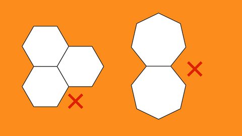 3 hexagons joined together and 2 heptagons joined together