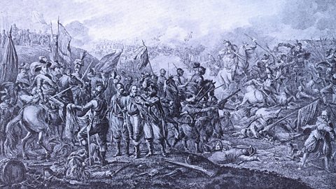 Illustration of the Battle of Nieuwpoort