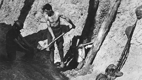 Sappers at work during World War One