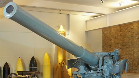 A Gun that was manned by Jack Cornwell in the Battle of Jutland