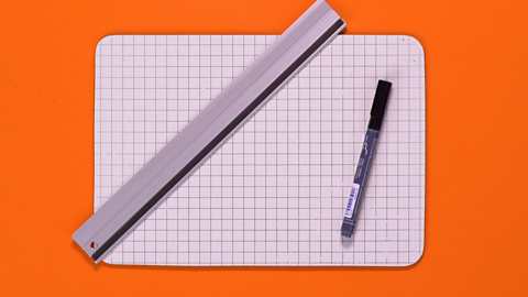 WHAT YOU NEED - A pen, ruler and some squared paper.