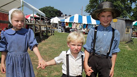 Amish children