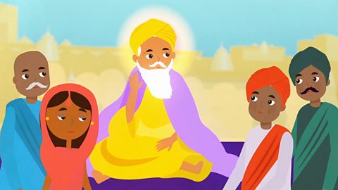 Guru Nanak teaching