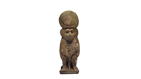 Thoth was often shown with the head of a baboon or an ibis