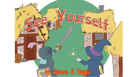 Book cover with title "See Yourself" and image of a knight and a wizard.