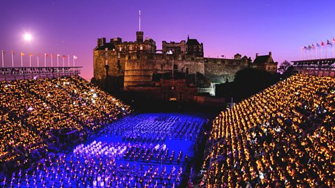 Edinburgh Castle during the Royal Edinburgh Military Tattoo