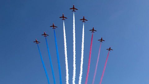 Image result for bbc red arrows north america