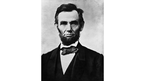 Photo of Abraham Lincoln, who was elected president of the United States in 1860.