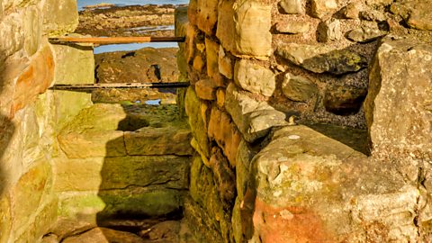 Toilet at the ruins of St Andrews castle