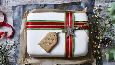 Christmas present cake