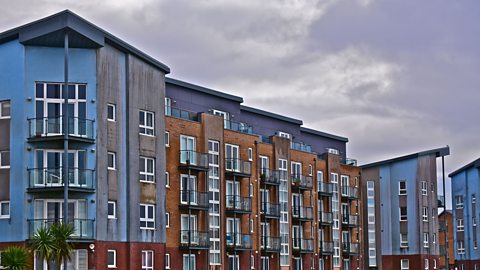 A photo of a block of flats