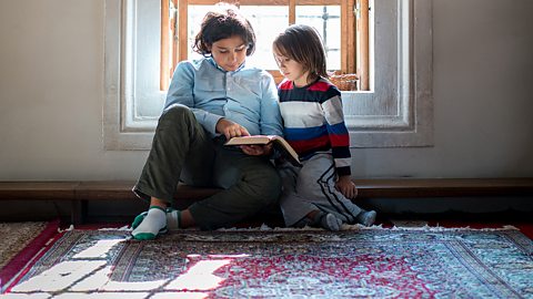 Islam – Children studying together at a mosque