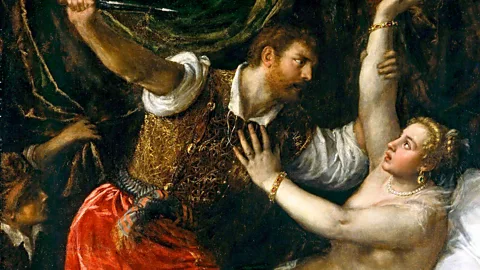 Titian&#39;s Tarquin and Lucretia alamy