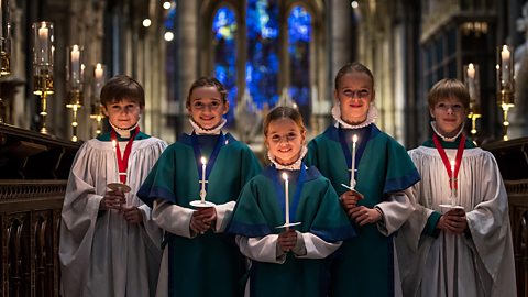 A choir in Salisbury Cathedral