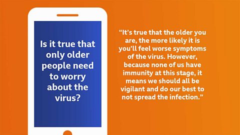 Is it true that only older people need to worry about the virus