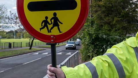 A lollipop man