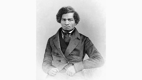 Dealbh den sgrìobhadair is neach-labhairt an aghaidh ٰà𲹳, Frederick Douglass 