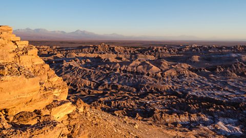 A view of the Atacama Desert landscape