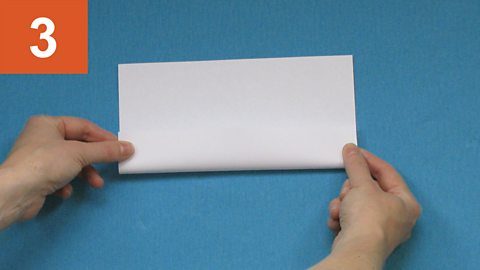 Step 3: Folding a piece of paper over