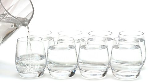 Eight glasses of water