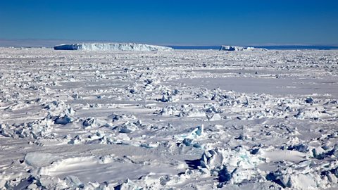 Ice landscape in Antarctica