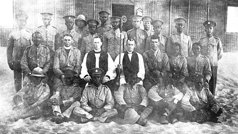 Two British Chaplains with the British West Indies Regiment.