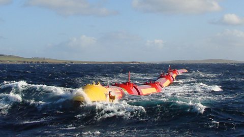 An attenuator in the sea