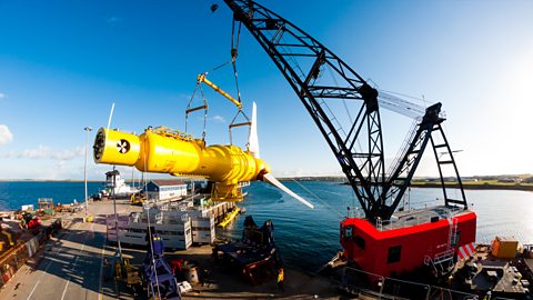 Moving a tidal turbine