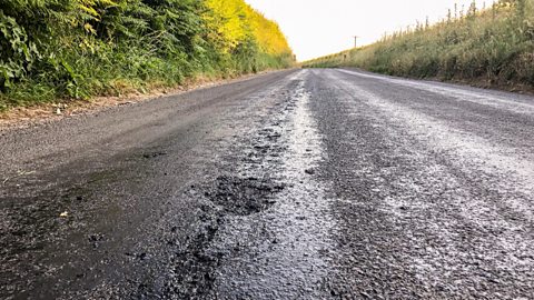 Melting road