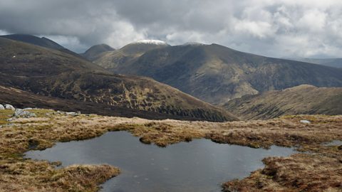 View of Meall na Teanga munro