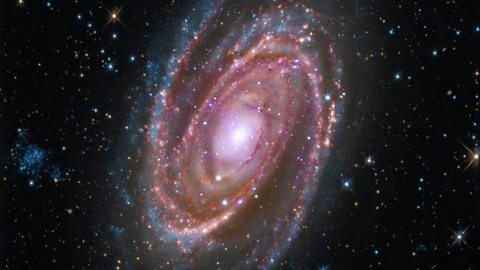 Spiral galaxy. Credit X-ray: NASA/CXC/SAO; Optical: Detlef Hartmann; Infrared: NASA/JPL-Caltech