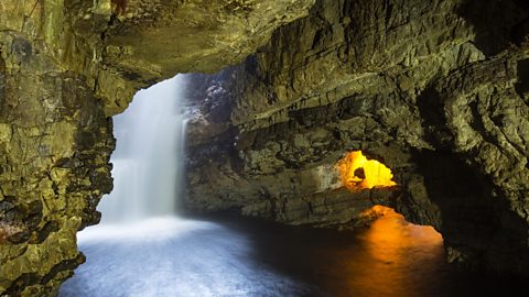 A view into Smoo Cave