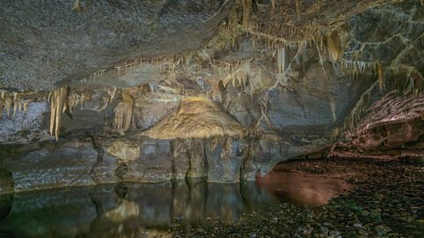 Marble arch caves in Northern Ireland